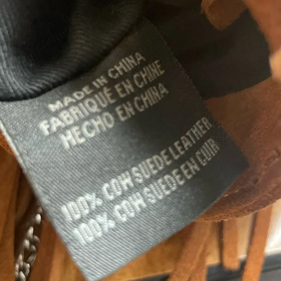 Ecote suede leather fringe crossbody - Picture 11 of 11